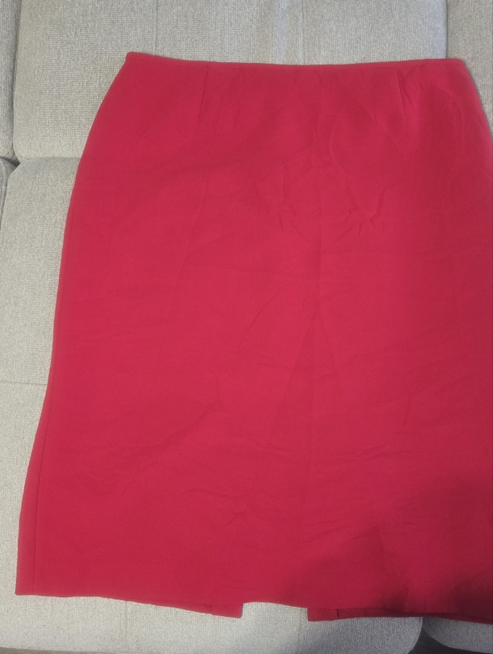 Preston & York Red Mid Length Pencil Skirt